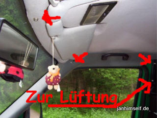 VW T4 Vorhang Windschutzscheibe Knöpfe