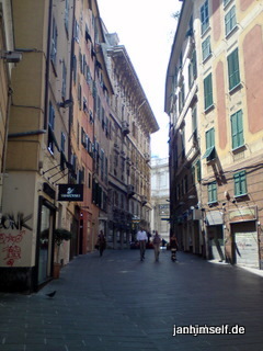 Straße in Genua