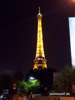 Paris Eiffelturm nachts